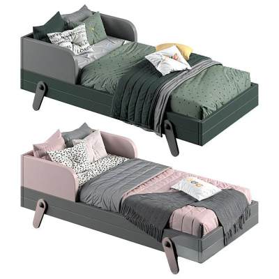 现代单人床 儿童床-1